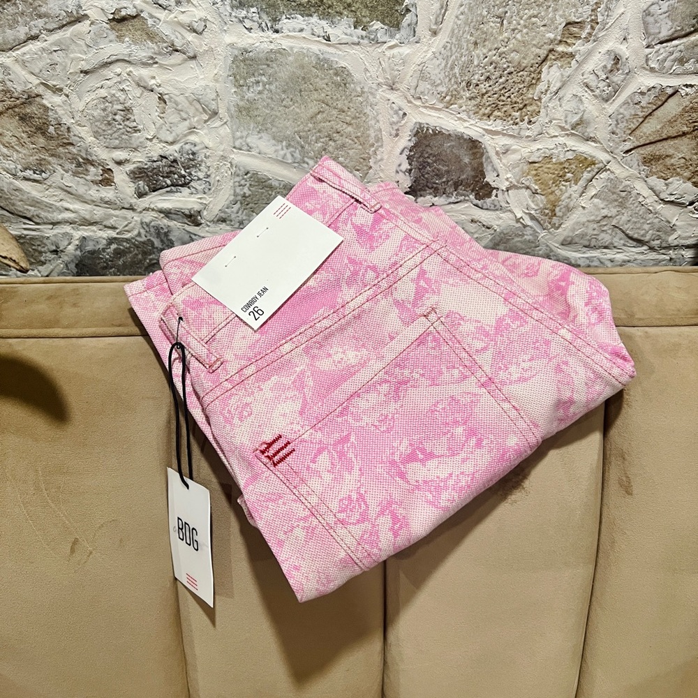 Pink cowboy jeans